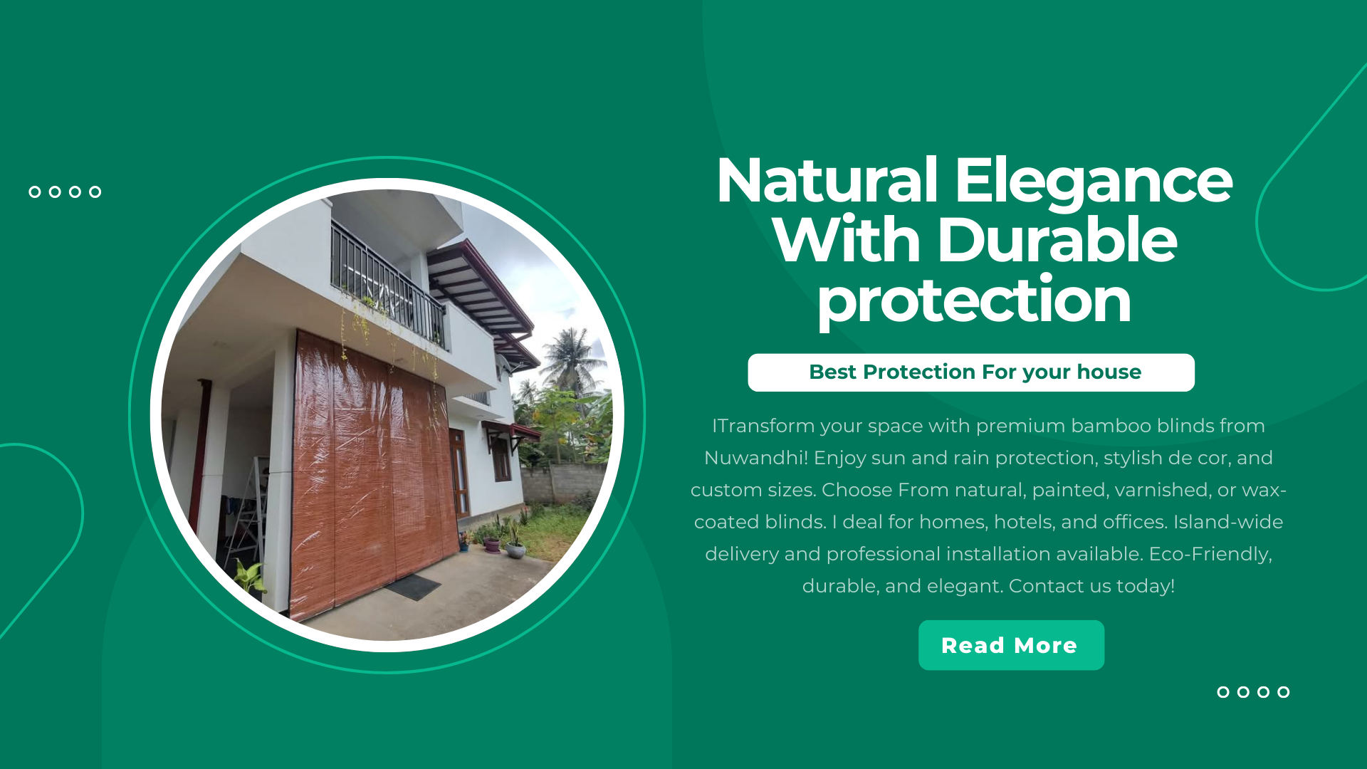 Synthetic Bamboo Blinds Sri Lanka - Commercial Canopies